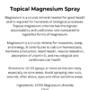 Topical Magnesium Spray